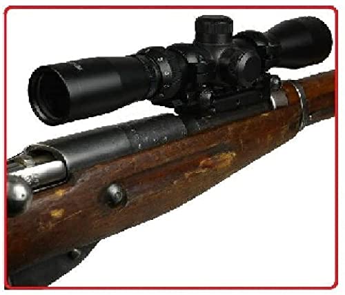 GOTICAL Sports Long Eye Relief Rifles P4 Scope 2-7X32 Fog and Water Resistant + Low Profile Mosin Nagant 11mm Picatinny Rail Adapter Converter 91/30 Model Scope Weaver Mount Compact Short Durable