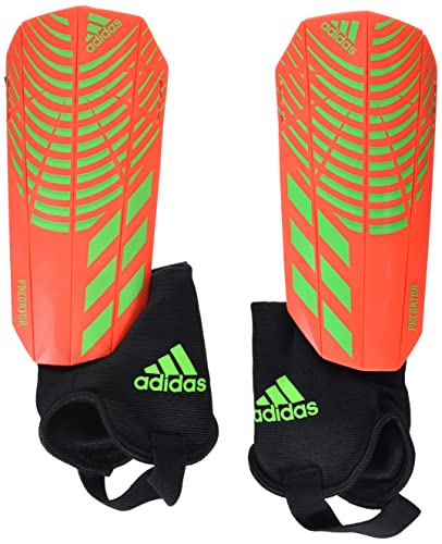 Unisex-Adult Match Predator Shin Guard Solar Red/Team Solar Green/Team Solar Green Medium