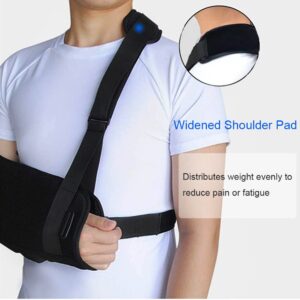 TODDOBRA Arm Sling Shoulder immobilizer for Shoulder Injury with Back Belt Men & Women Shoulder Immobilizer Left and Right Arm Lightweight Rotator Cuff Arm Support for Elbow Wrist Injury -(Size S)