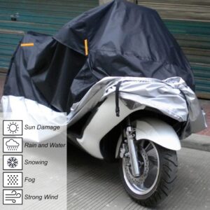 Sibosen Premium Bike Cover Adult Tricycle Cover Fits Most 3 Wheel Bikes Motorcycles Outdoor Storage, 104" L x 43.3" W x 49" H