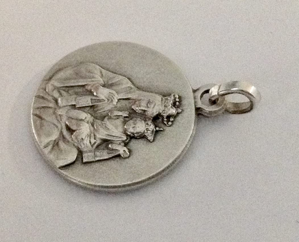 925 STERLING SILVER CARMEL SCAPULAR MEDAL (OUR LADY OF MOUNT CARMEL - VIRGIN OF CARMEL) - 100% MADE IN ITALY