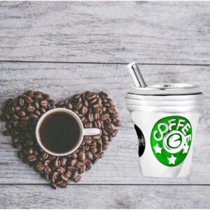 TGLS Coffee Cup Charm for Coffee Lover Bead Compatible With Pandora Bracelets