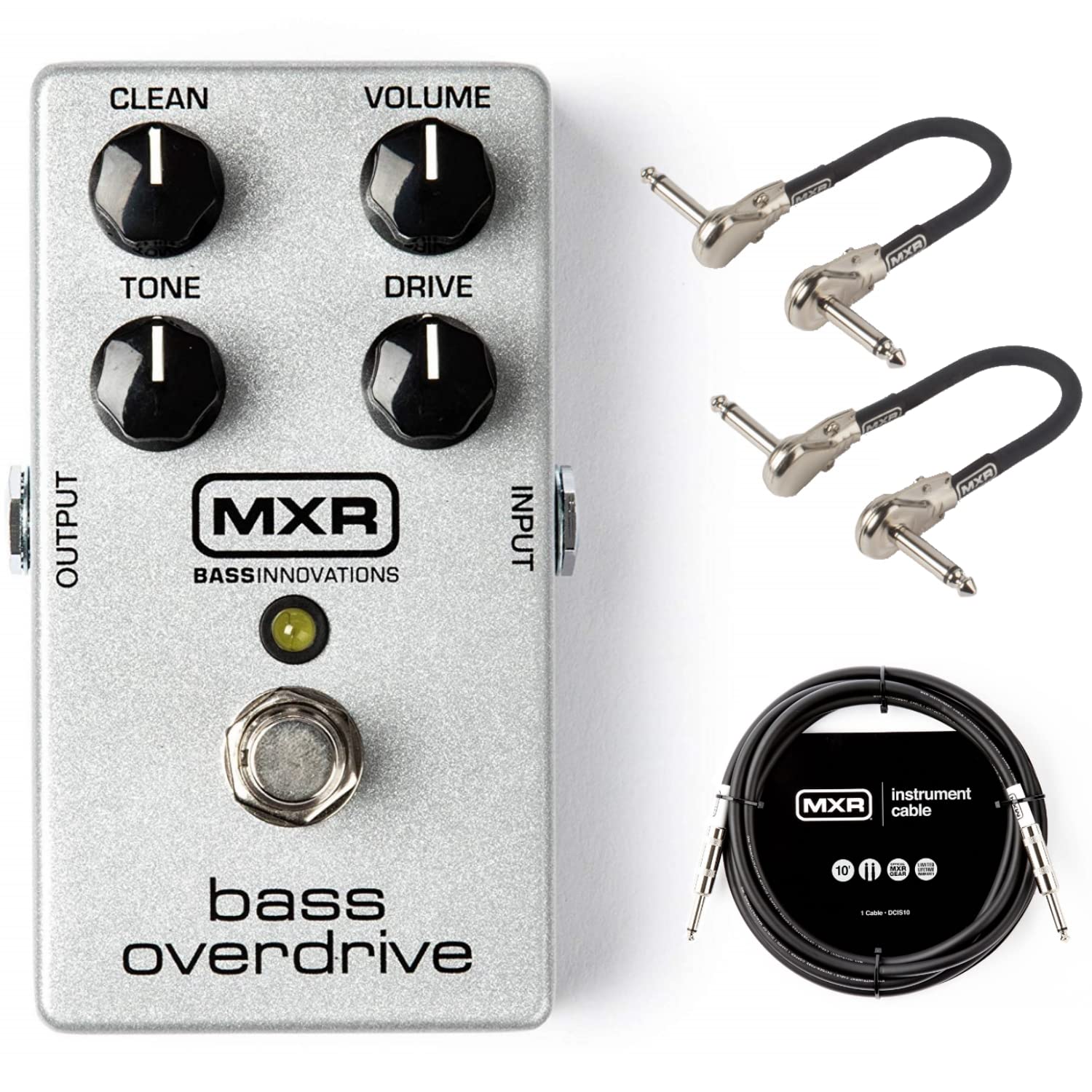 Briskdrop MXR M89 Bass Overdrive Bundle with MXR Instrument Cable and MXR Patch Cables,M89bundle