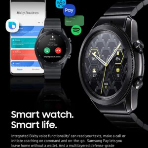 Samsung - Galaxy Watch3 R840U Titanium Smartwatch 45mm GPS Only (Renewed)