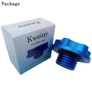 kweiny Engine Oil Filler Cap Aluminum Compatible with Ford Lincoln Mercury 1993-2010 Some Models