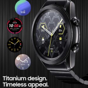 Samsung - Galaxy Watch3 R840U Titanium Smartwatch 45mm GPS Only (Renewed)