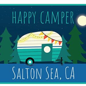 Salton Sea California Souvenir 4-Inch Vinyl Decal Sticker Happy Camper Design