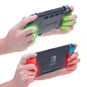 Switch OLED Grip, Switch OLED Accessories Grip with Game Storage and Kickstand, Hand Grip Compatible with Nintendo Switch and Switch OLED