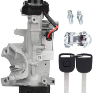 Ignition Switch Lock Cylinder Assembly for Honda Accord Civic with Keys (chip ID48),Replace : 06350-SAA-G30, 35100-SDA-A71