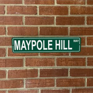 Alaska Mountains Pick Your Mountain Compatible/Replacement for Maypole Hill United States Mountain Aluminum Metal Tin Street Sign Style Home Decor For Man Cave Poker Tavern Game Room