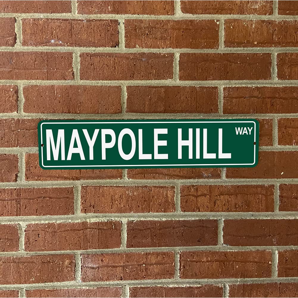 Alaska Mountains Pick Your Mountain Compatible/Replacement for Maypole Hill United States Mountain Aluminum Metal Tin Street Sign Style Home Decor For Man Cave Poker Tavern Game Room