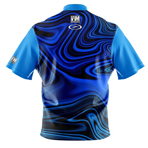 Logo Infusion Dye-Sublimated Bowling Jersey (Sash Collar) - I AM Bowling Fun Design 2035-ST -Storm (Large)