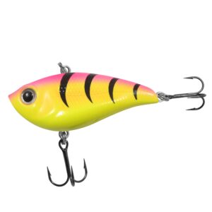 northland tackle rippin' shad fishing hook - freshwater fishing lure for bass, walleye, trout, crappie, & others - the perfect bait in any kit (bubblegum tiger, 2", 3/8 oz)