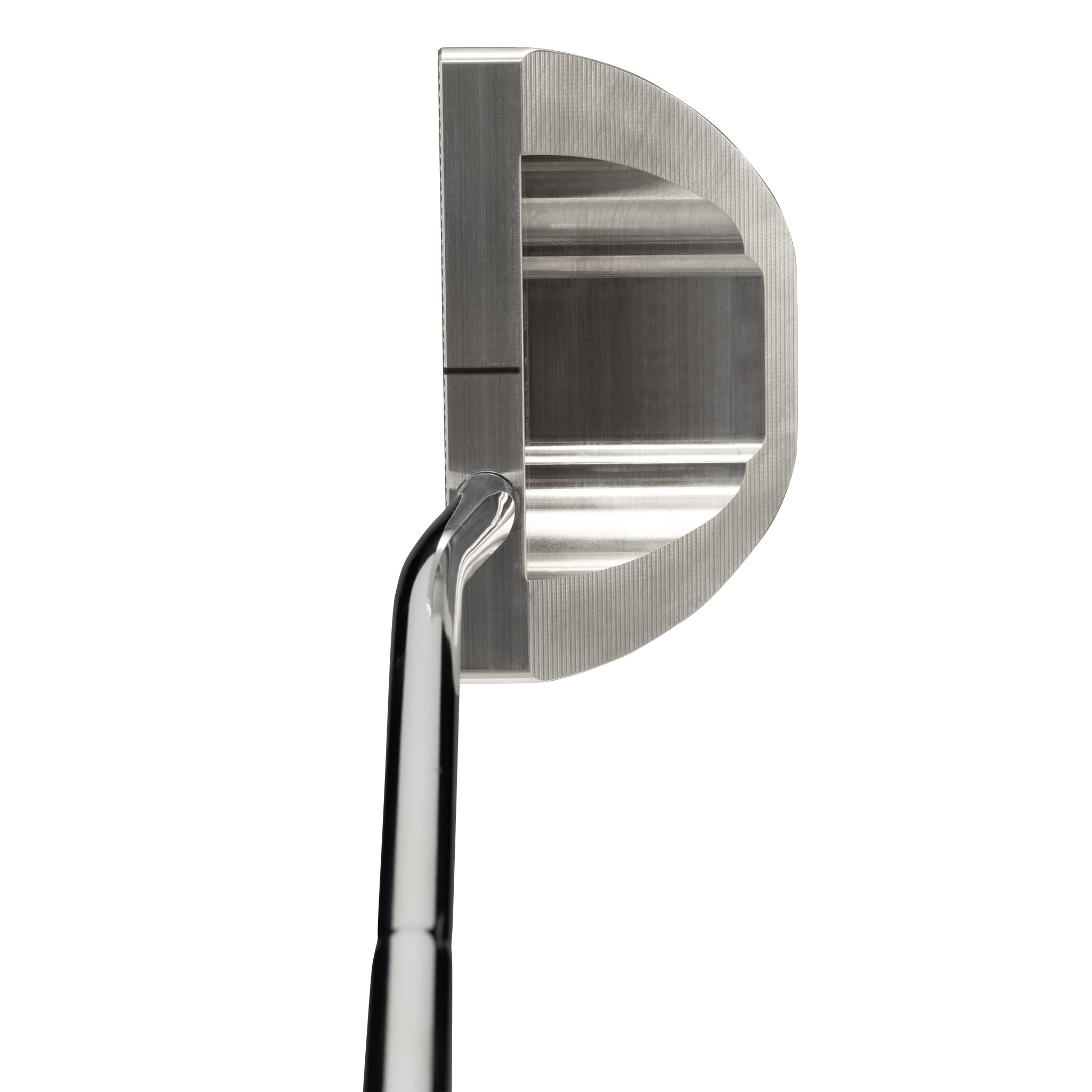 Bell IV H-390 Half-Offset CNC Milled Full-Mallet Golf Putter + Winn Dri-Tac Dark Gray Jumbo Grip (Right, 33)