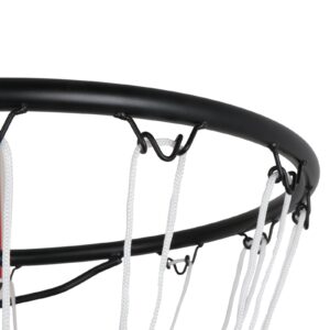 Portable Basketball Hoop for Kids Fun Yard Sports Height-Adjustable 5.4ft-7ft Goal 28" Mini Backboard System w/Wheels