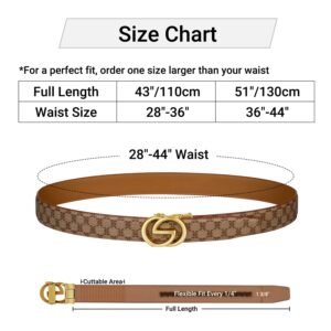 ITIEZY Ratchet Belts for Men - Leather Click Belt for Casual Dress 1 3/8", Mens Adjustable Belt Trim to Fit