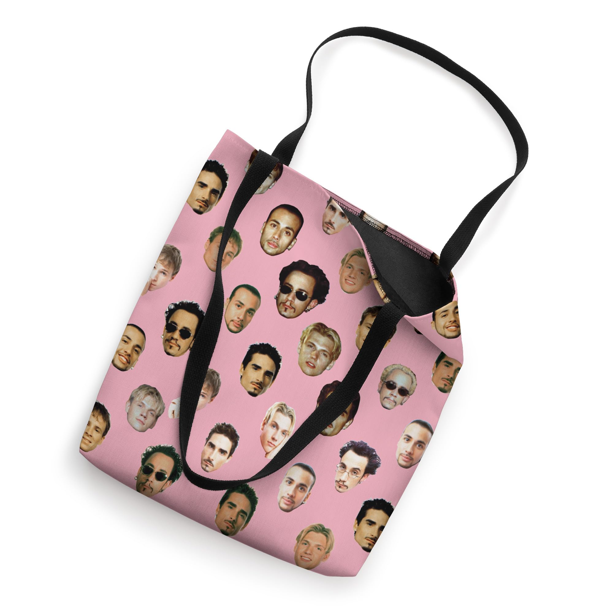 Backstreet Boys – Repeated Faces Pink Tote Bag