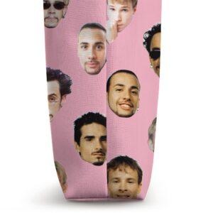 Backstreet Boys – Repeated Faces Pink Tote Bag