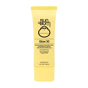 Sun Bum Original SPF 30 Glow Sunscreen Lotion | Vegan and Hawaii 104 Act Compliant (Octinoxate & Oxybenzone Free) Broad Spectrum Moisturizing UVA/UVB Sunscreen Lotion with Vitamin E | 2 oz