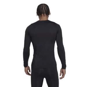 adidas Men's Techfit AEROREADY Training Long-Sleeve Tee, Black, Small