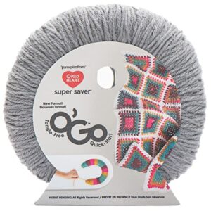 red heart super saver o'go yarn (198g/7 oz), dusty gray