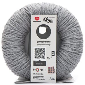 Red Heart Super Saver O'Go Yarn (198g/7 oz), Dusty Gray