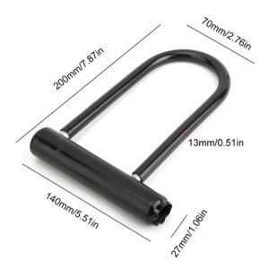 FASJ Anti Theft U Lock U Lock, Zinc Alloy Material Anti Theft Lock, for Scooters Motorcycle