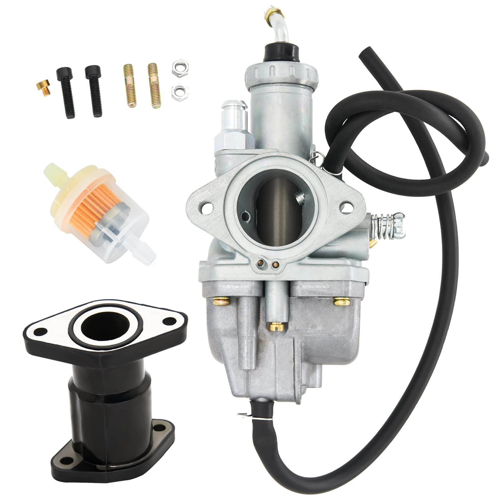 KELEN YFB250 Carburetor Compatible with Yamaha Timberwolf 250 YFB250 YFB250FW Carb 1992 1993 1994 1995 1996 1997 1998 1999 2000, with Intake Manifold Boot Kit