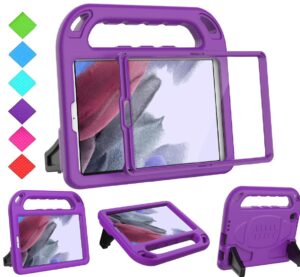 bmouo kids case for samsung galaxy tab a7 lite 8.7" 2021(sm-t220/t225),tab a7 lite case with built-in screen protector, shockproof handle stand kids case for samsung galaxy tab a7 lite 2021, purple