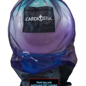 Cardiostix Bucket Ball Hauler for Cardio-Drumming | Drumsticks, Premium Mesh, Fitness, Aerobic Class, Caddy, Pound, Exercises & Workouts (Listing is for The 1 mesh Bag only)