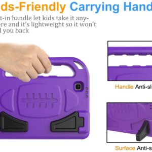 BMOUO Kids Case for Samsung Galaxy Tab A7 Lite 8.7" 2021(SM-T220/T225),Tab A7 Lite Case with Built-in Screen Protector, Shockproof Handle Stand Kids Case for Samsung Galaxy Tab A7 Lite 2021, Purple