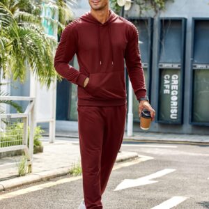 COOFANDY Men's Tracksuit Set 2 Piece Hoodie Sweatsuit Casual Jogging Athletic Suits Set