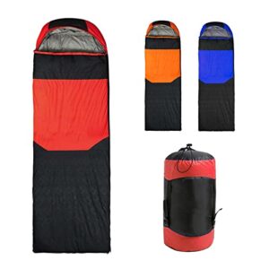 0 degree sleeping bag for adults lightweight waterproof warm down feather sleeping bag for cold all seasons hiking ,backpacking or camping (red,down content 1800g)