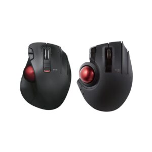 elecom 2.4ghz wireless thumb-operated trackball mouse & wired/wireless/bluetooth thumb-operated trackball mouse (m-xt3drbk-g & m-xpt1mrxbk)