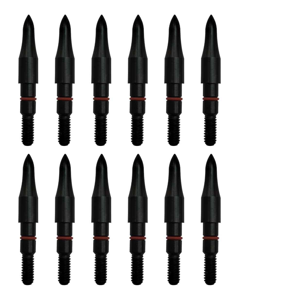 Aklisdlha Archery Field Points 17/64 Inch 9/32 in 19/64 Inch 5/16 in (12 Pack) for Field Target Practice Shooting (17/64″-100grains)