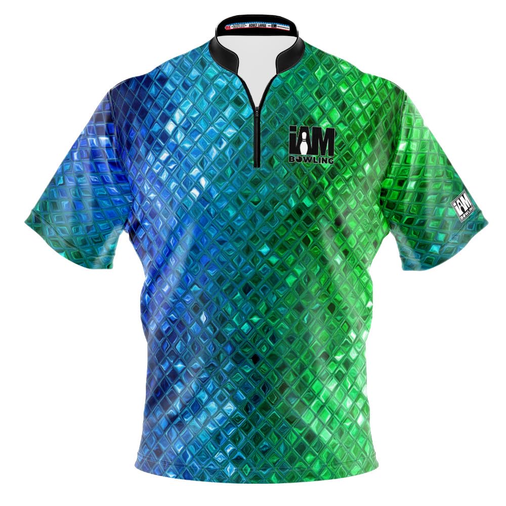 Logo Infusion Dye-Sublimated Bowling Jersey (Sash Collar) - I AM Bowling Fun Design 2018 - NO Logo (X-Large) Multicolored