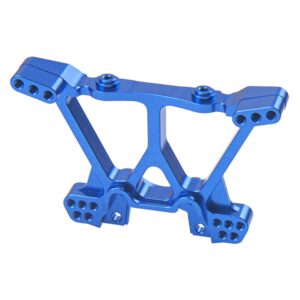 ShareGoo Aluminum Front & Rear Shock Tower Shock Mounts Replacement of Part 6838 6839 Compatible with 1/10 Traxxas Slash 4x4 4WD RC Car (Blue)