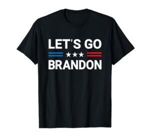 let's go brandon us flag t-shirt