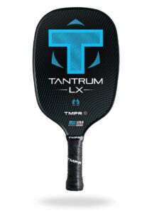 tmpr sports tantrum lx - pickleball paddle, blue, medium weight (7.7-7.8 oz)