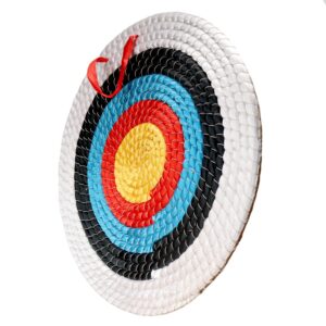 auvim archery targets straw solid hand-made archery target for recurve bow compound bow or longbow 20 inches traditional bow arrow target for kids youth adult archery hunting backyard practice