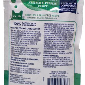 Natural Balances Platefulls Cat Food 4 Flavor 8 Pouch Variety, (2) Each: Chicken Liver, Turkey Duck, Chicken Pumpkin, Duck Chicken Pumpkin (3 Ounces) Plus Catnip Toy and Fun Facts Booklet Bundle