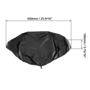 QWORK Drum Cover for 55 Gallon Industrial Barrel, 2 Pack High Density Nylon Oxford Fabric Covers with Excellent Waterproof Performance and Stretchable Adjustable Drawstring