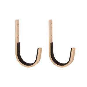 Allen Company Stronghold Steel Hooks, 2-Hooks Per Pack, Brass/Gold