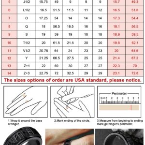 Scandinavia Viking Rune Band Thumb Rings, Black Punk Pinky Ring for Male, Women Spinner Stackable Finger Acccessories