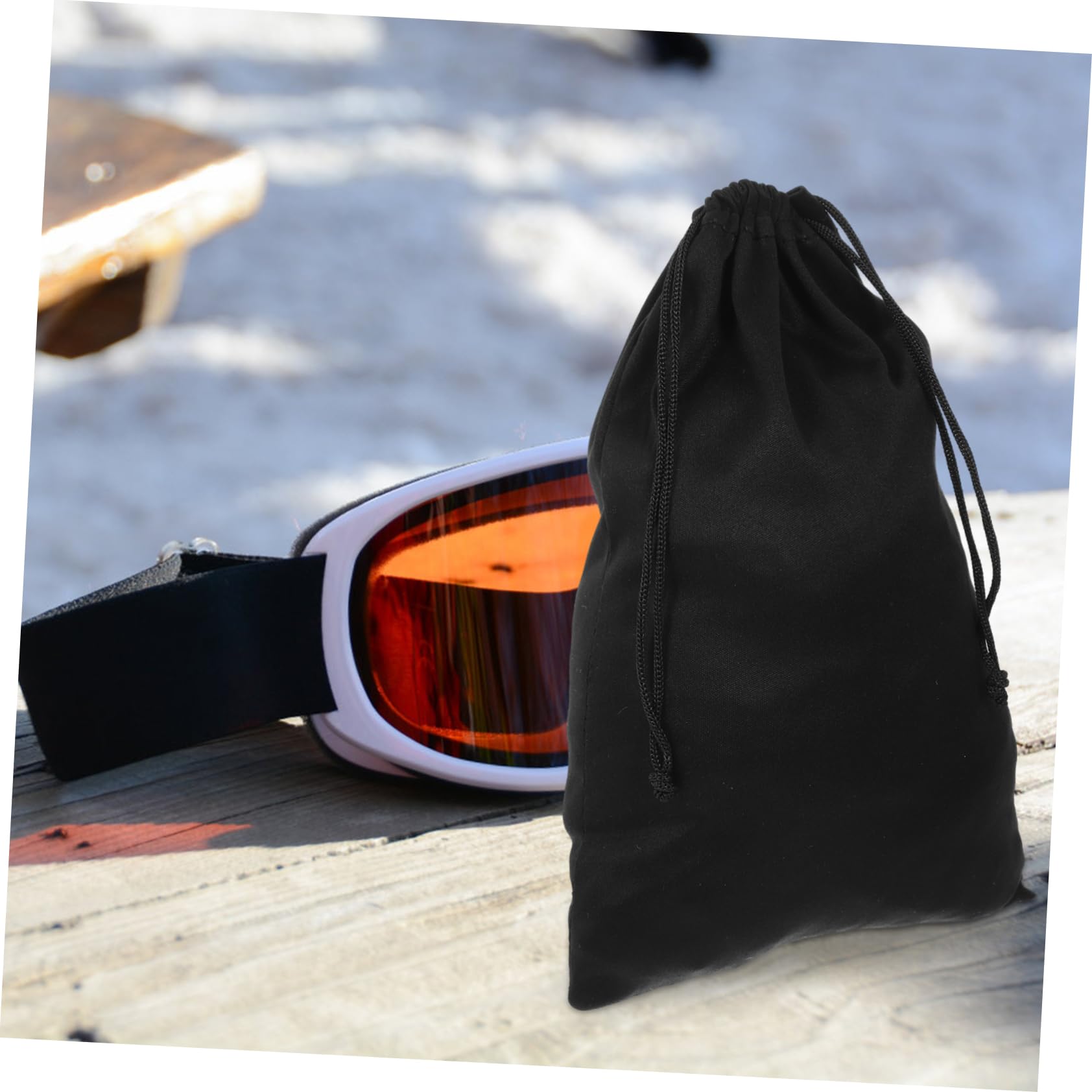 SEWACC Sunglasses Bag Ski Goggle Bag 10pcs Protection Bags for Snow Goggles Carrying Pouch for Goggle Replacement Lens Storage Case with Draw String Sunglass Case