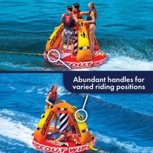 WOW Sports Wipeout Towable Tube for Boating - 1 to 3 Person Towable - Standing Tubes for Boating