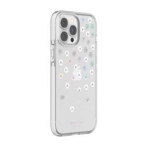 kate spade new york Defensive Hardshell Case for iPhone 13 Pro Max - Shock-Absorbent, Scattered Flowers