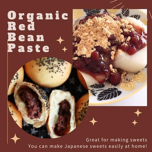 Earthink JapanVillage Anko Japanese Red Bean Paste Organic Certified 300g (TSUBUAN Coarse Red Bean Paste, Pack of 1)