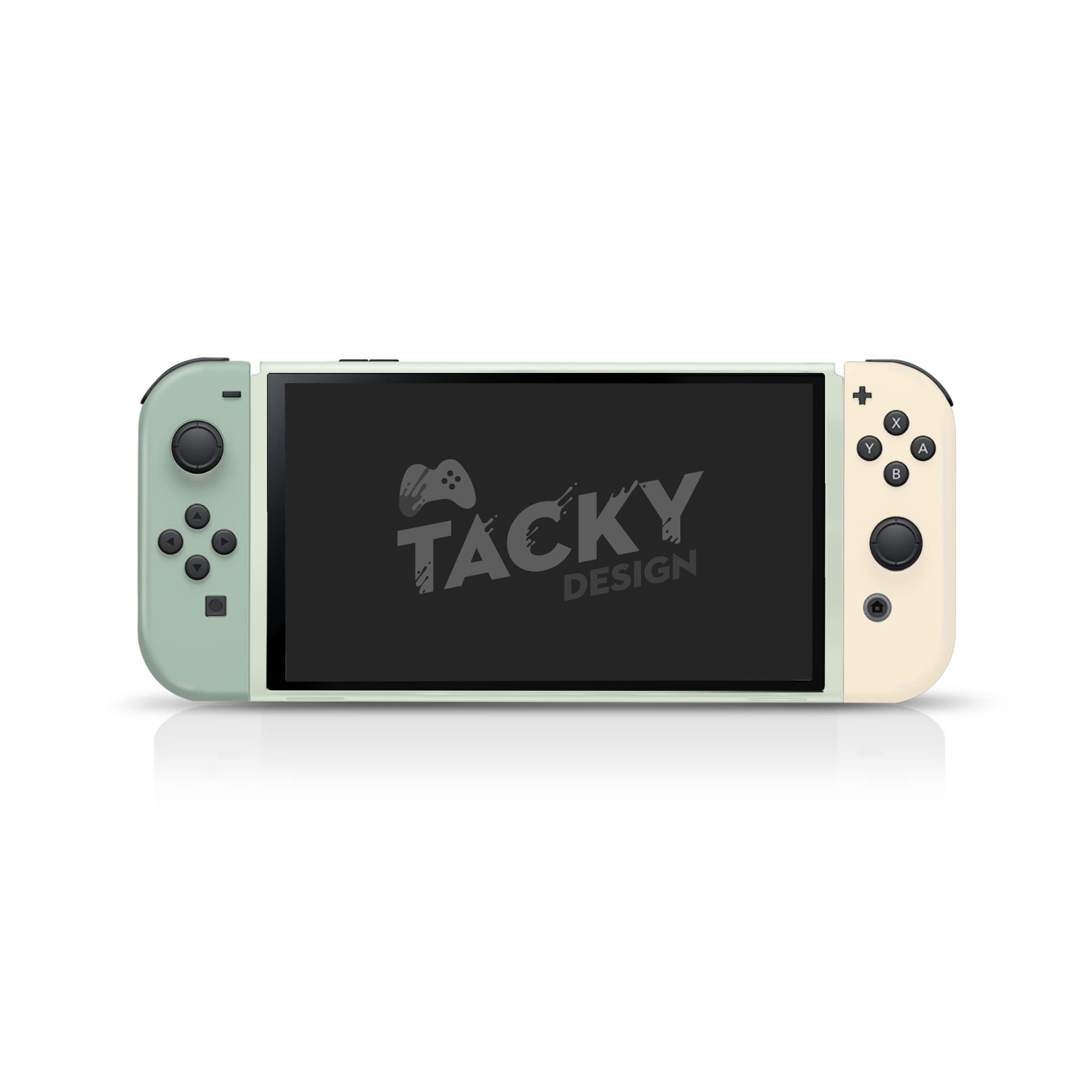 Tacky Design Classic Pastel Skin Compatible with Nintendo Switch OLED Skin -Vinyl 3M Colorwave Stickers Set - Compatible with Nintendo Switch OLED Skin Joy Con, Console, Dock Wrap - Decal Full Wrap