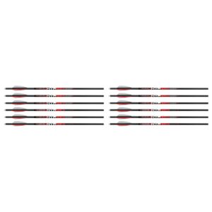 Killer Instinct MSCKI-1064-6 HYPR High Velocity Big Game Dense 20 Inch Heavy Carbon Crossbow Bolts with 3 Inch Vanes, 6 Bolts Per Pack, 2 Pack